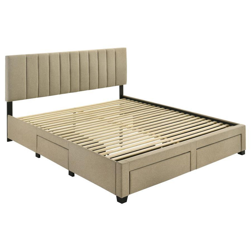Wheatland - 4-Drawer Upholstered Storage Bed