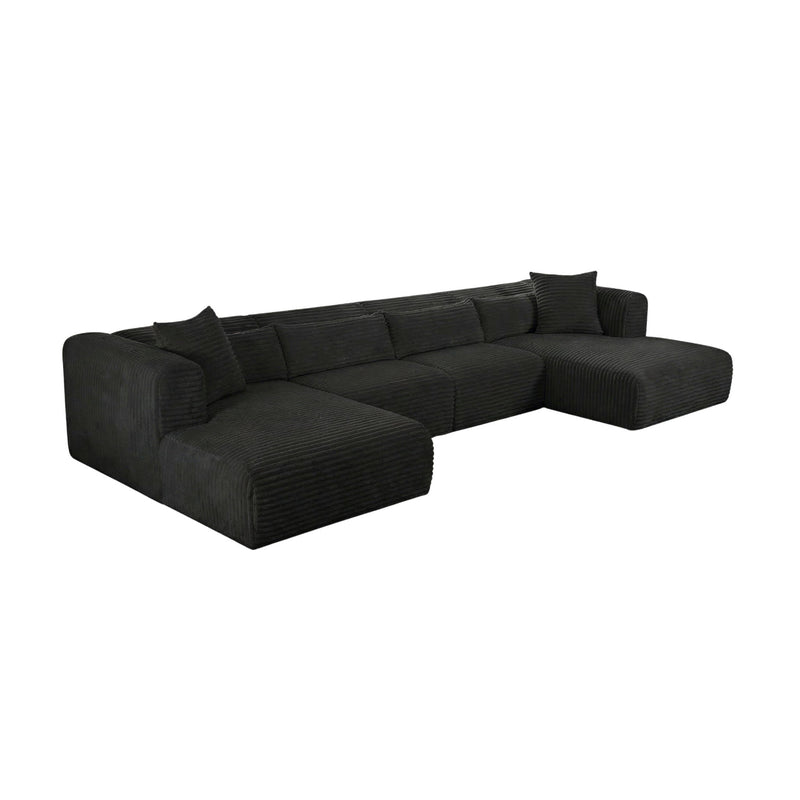 Tarra - Fluffy Oversized Corduroy Modular Sectional
