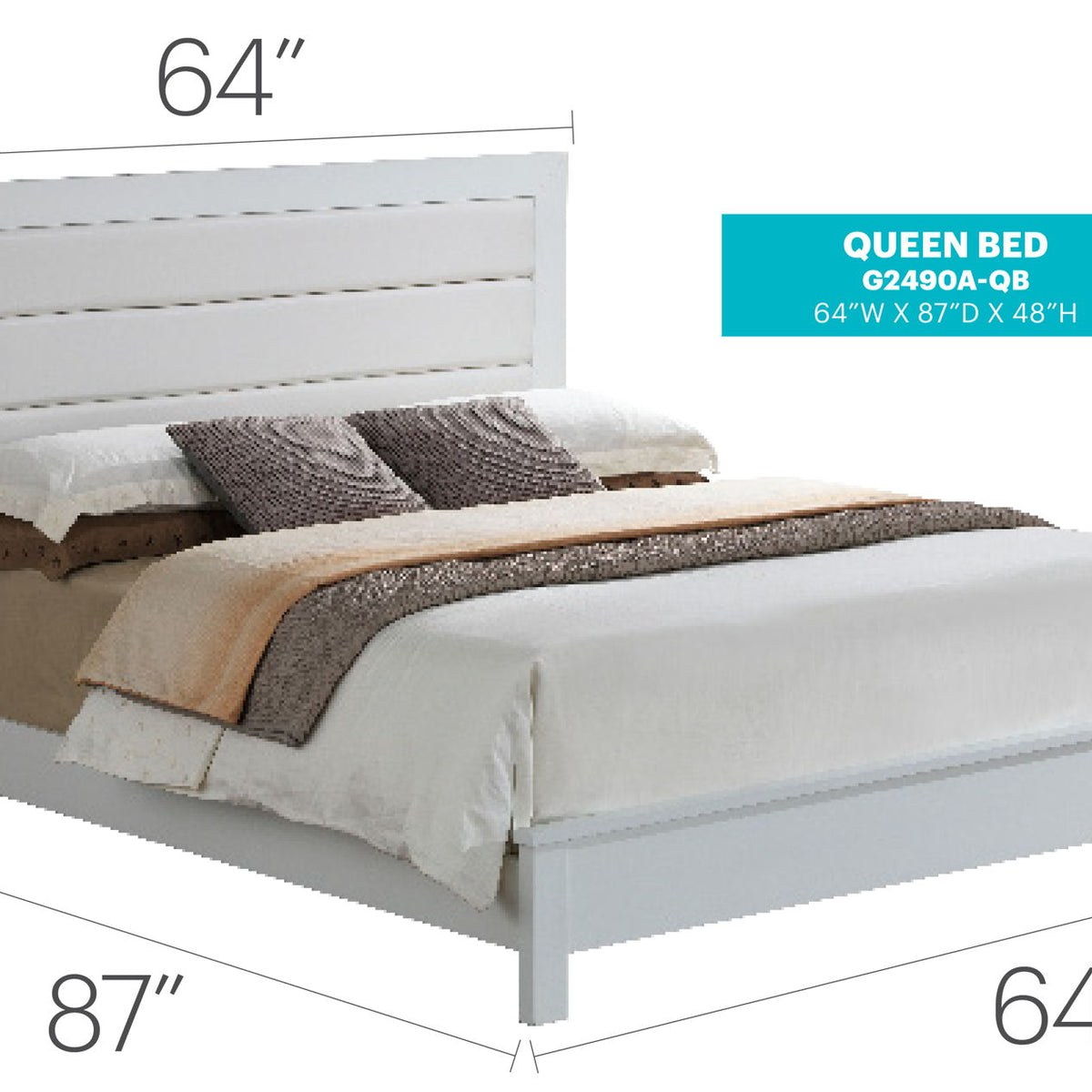 Transitional Modern Design Bed