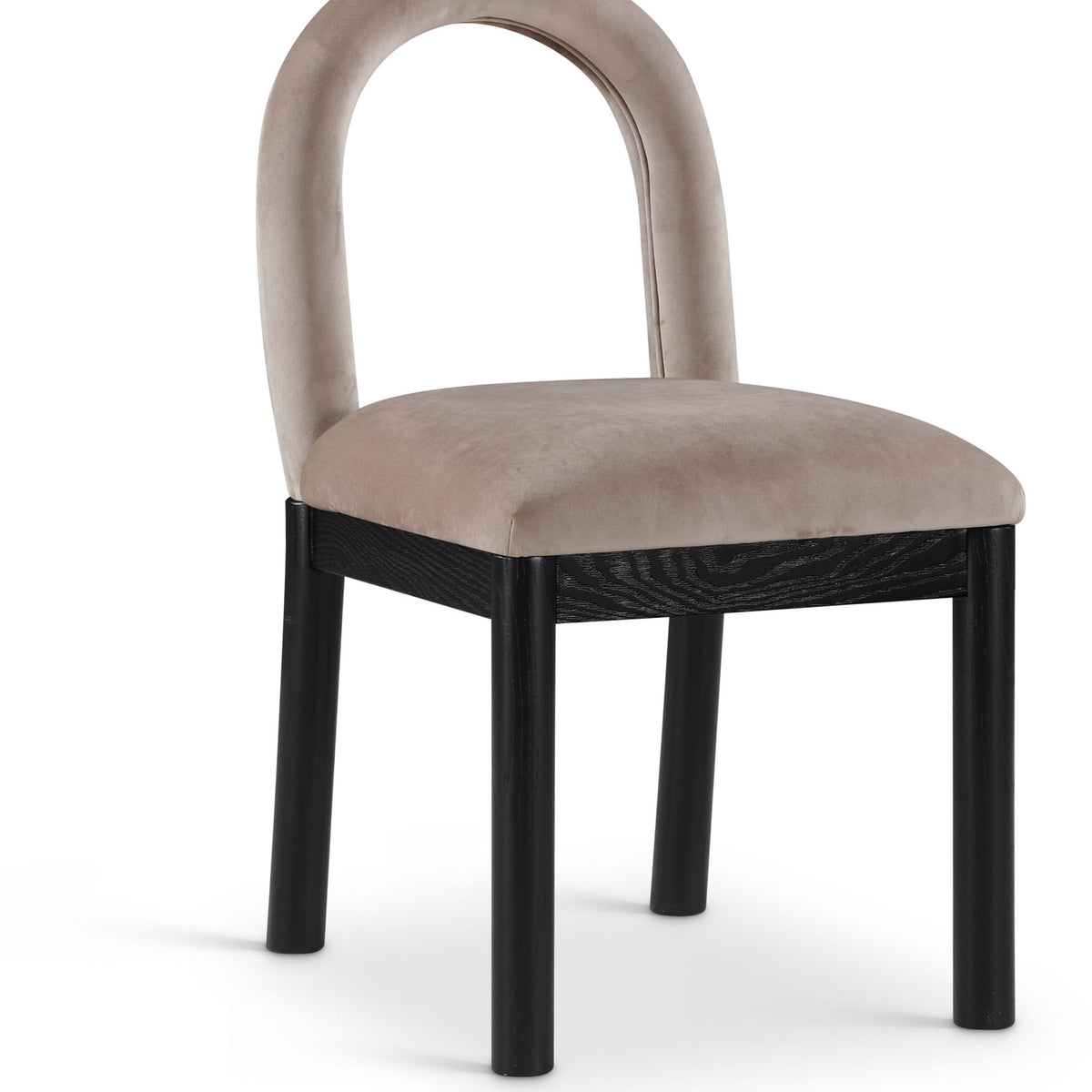 Conrad - Velvet Dining Chair With Black Legs