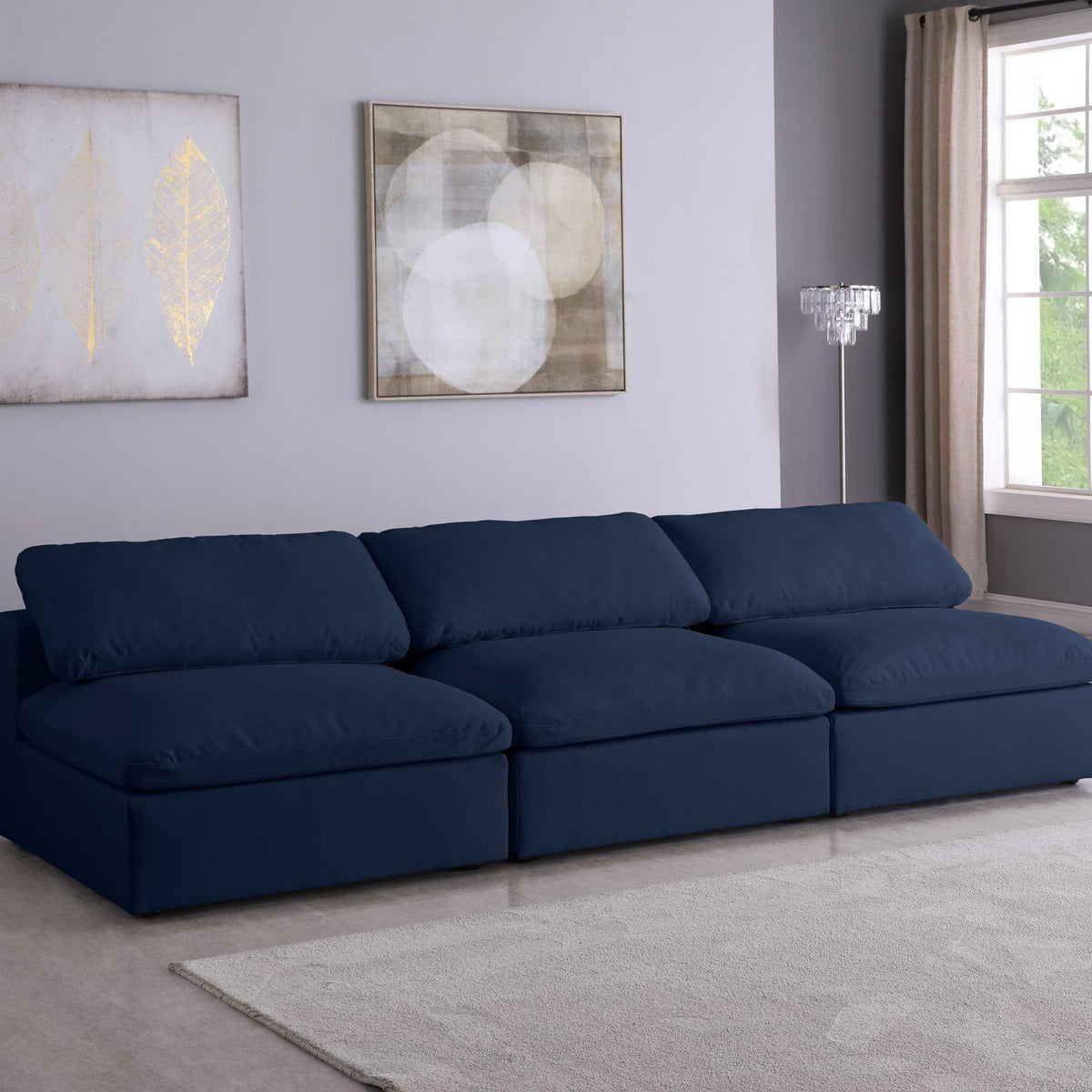 Serene - Modular Armless 3 Seat Sofa