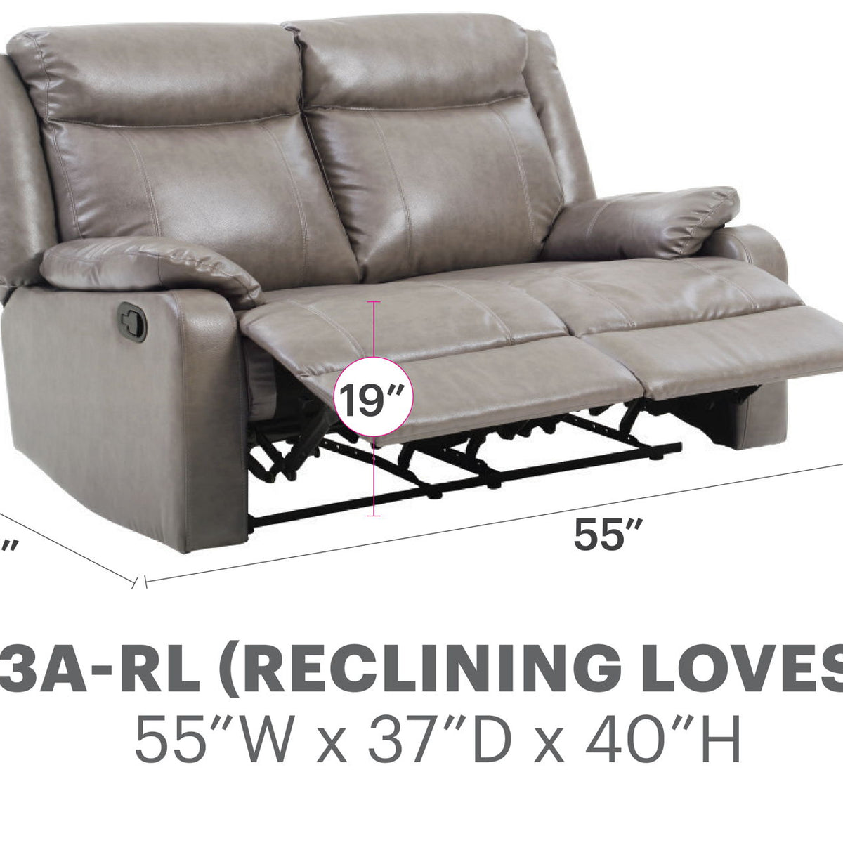Stylish Reclining Loveseat For Two