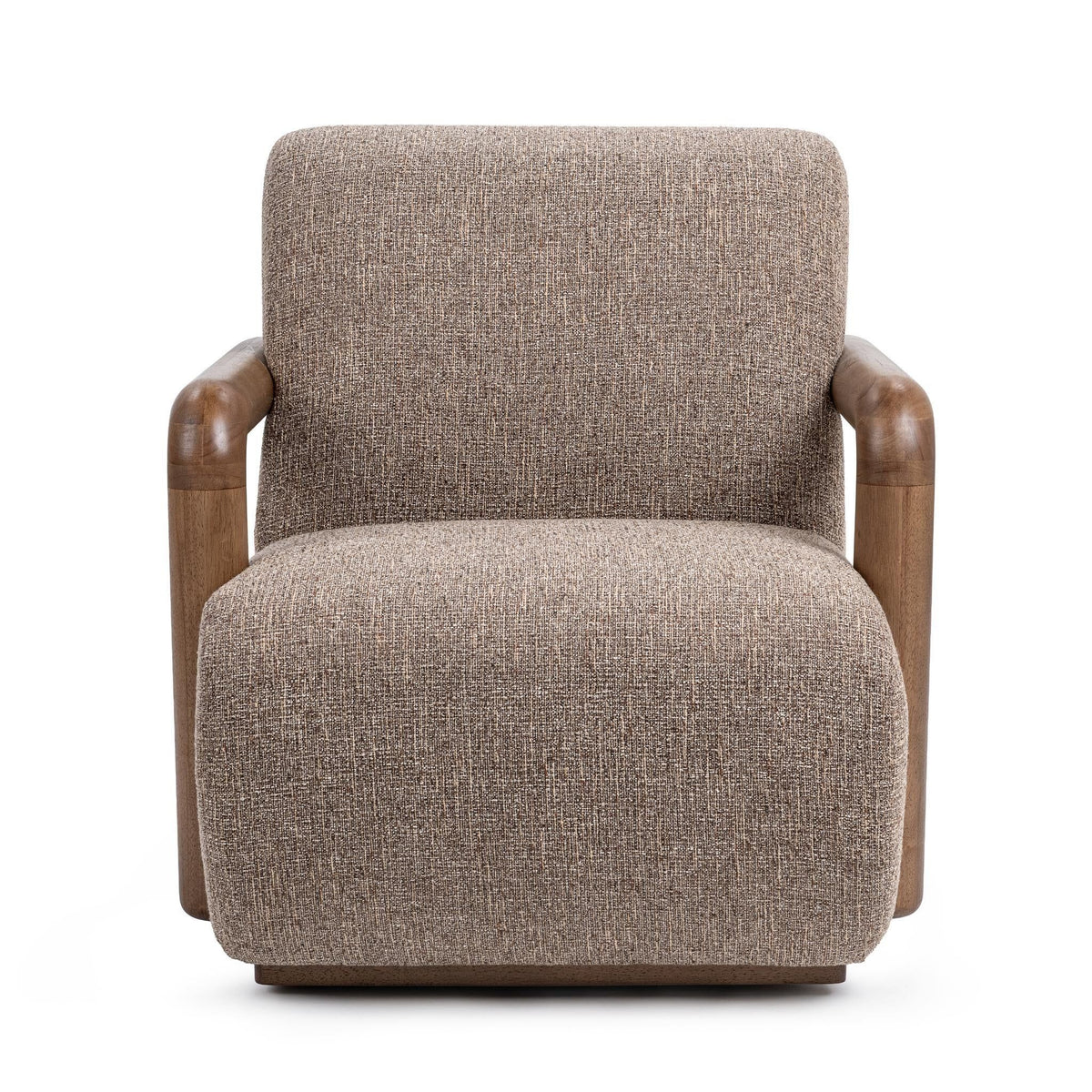 Welson - Swivel Accent Chair - Warm Mocha