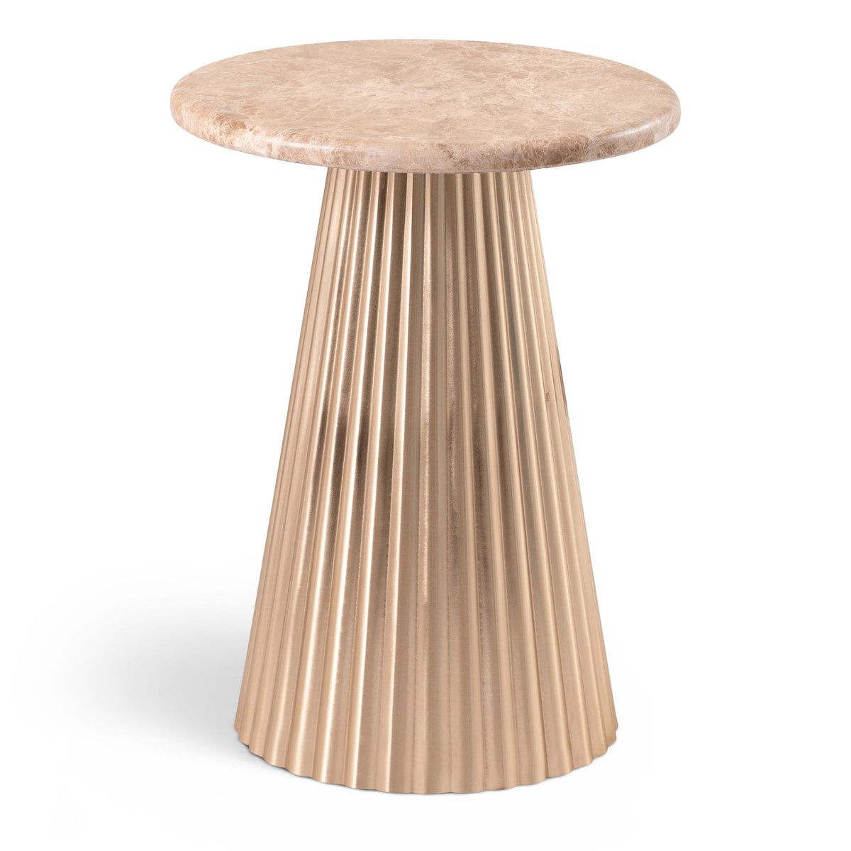 Cindra - Genuine Marble Top And Iron Base Table