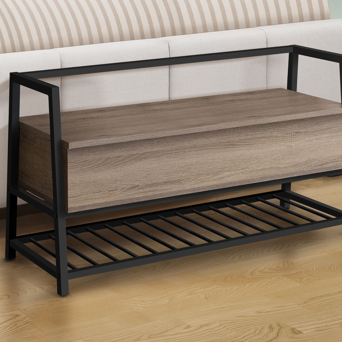 Bench Storage, Rectangular, Contemporary & Modern