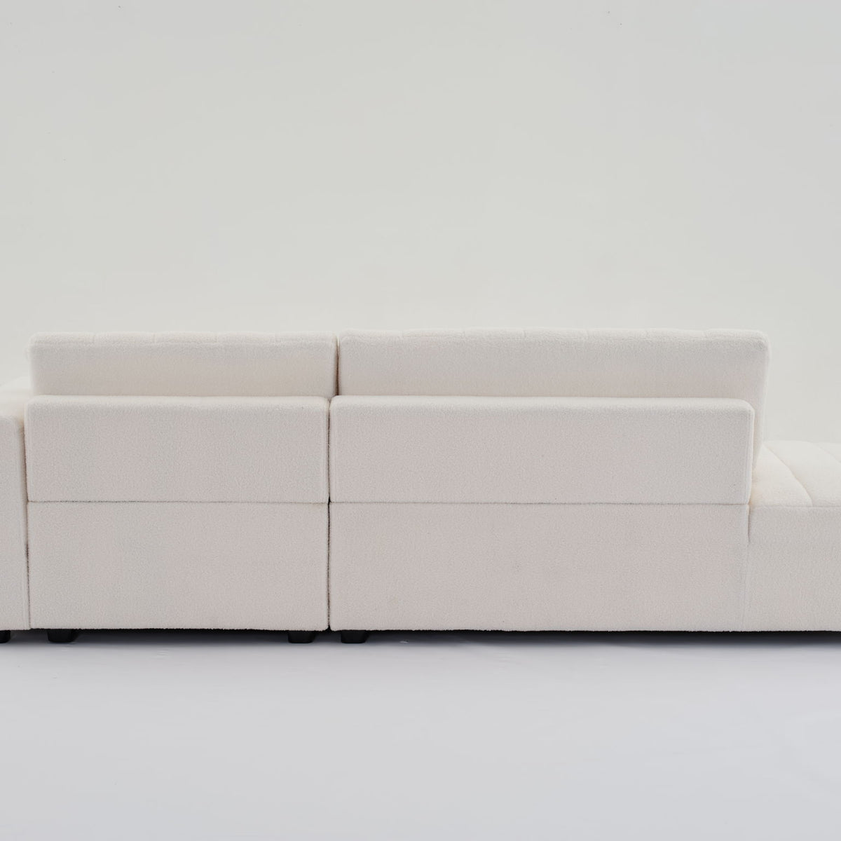 Jessica - Lamb Wool Sectional Sofa With Chaise, Versatile Configuration