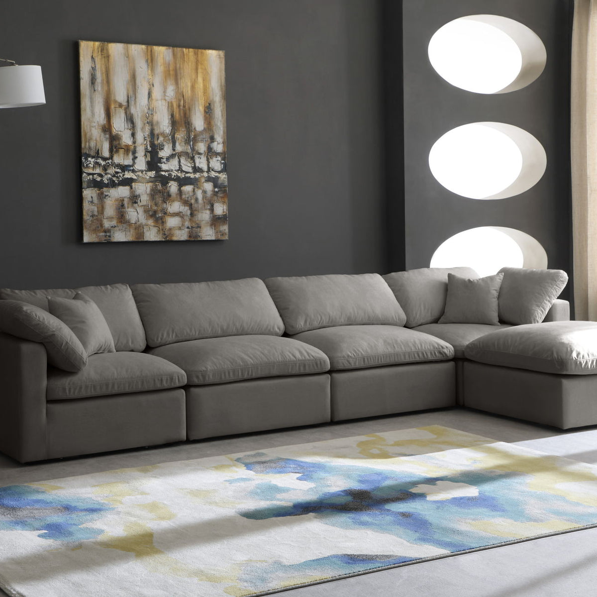 Plush - 5 Piece Modular Sectional