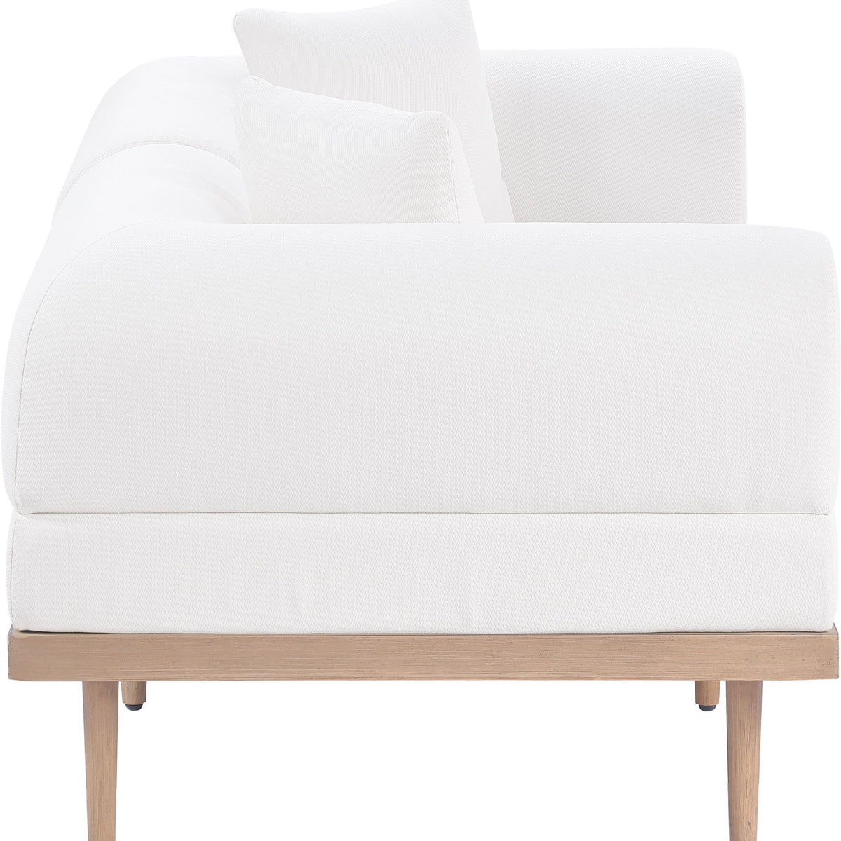 Laguna - 2 Piece Resilient Water Resistant Fabric 71" Upholstered Outdoor Patio Modular Loveseat