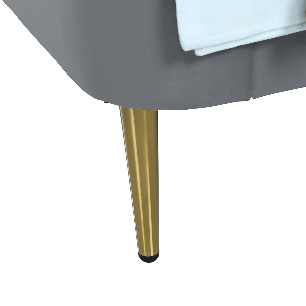 Manhattan Heather - Bed With Gold Legs