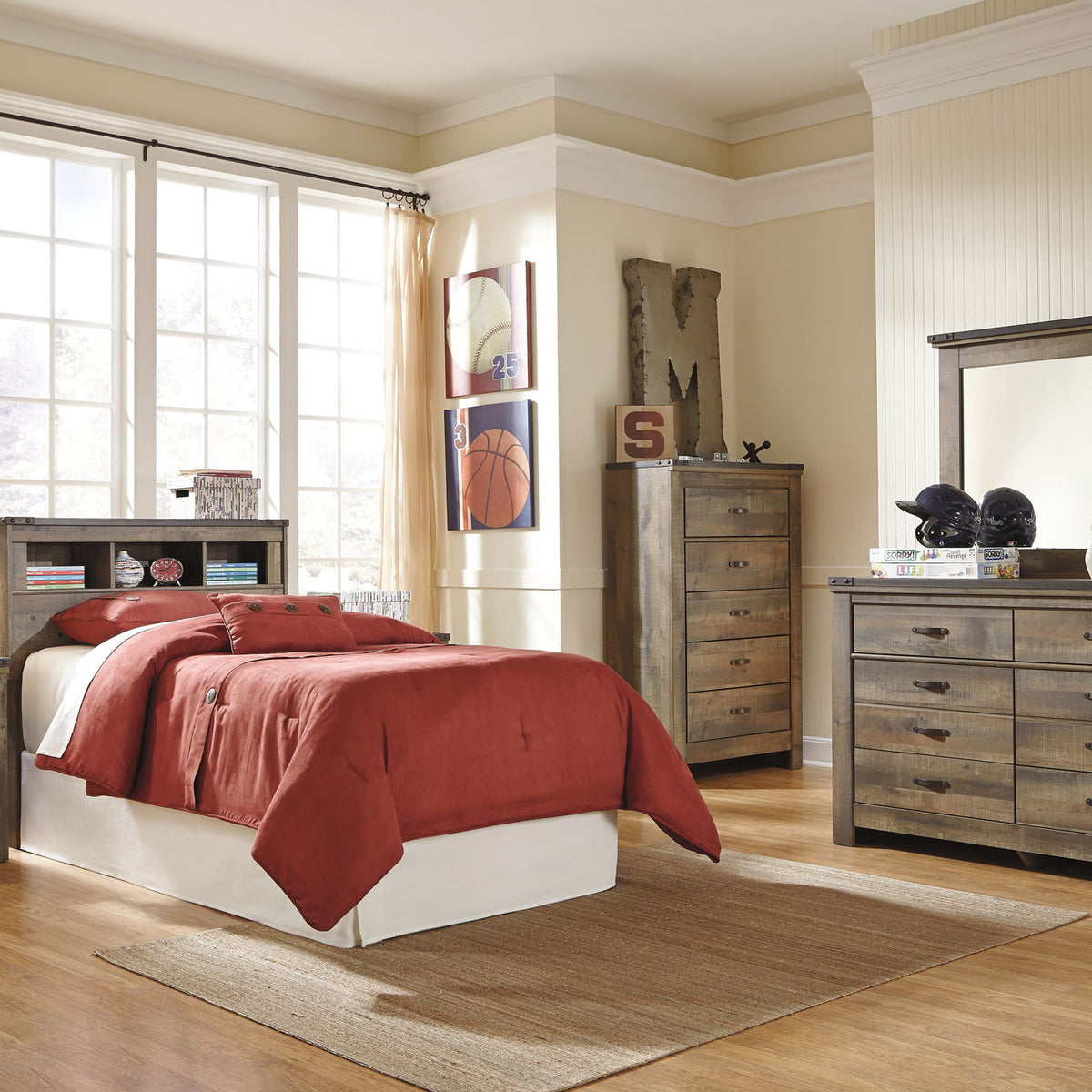 Trinell - Youth Bookcase Headboard