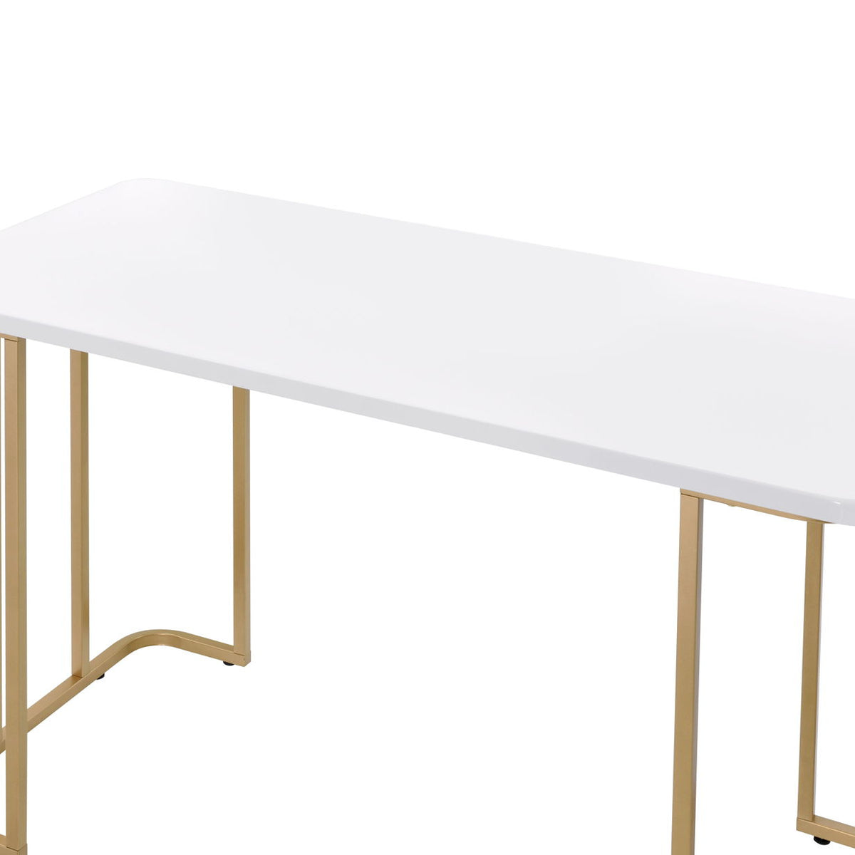 Estie - Writing Desk - White / Gold
