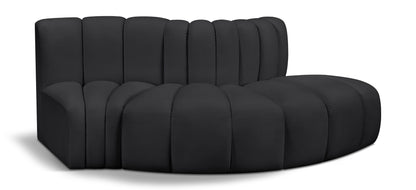 Arc - Faux Leather 3 Piece Modular Sofa