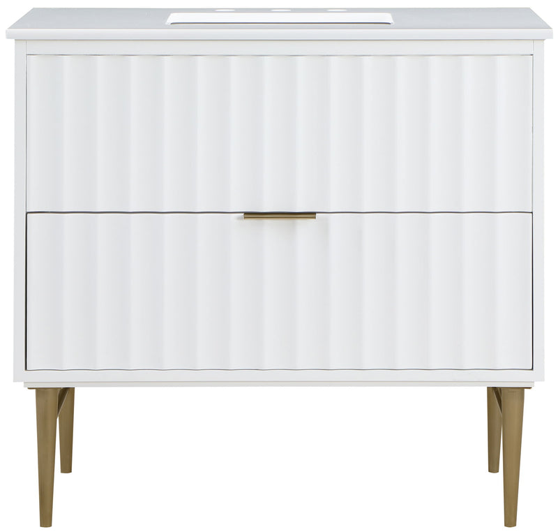Modernist - Bathroom Vanity With Gold Legs