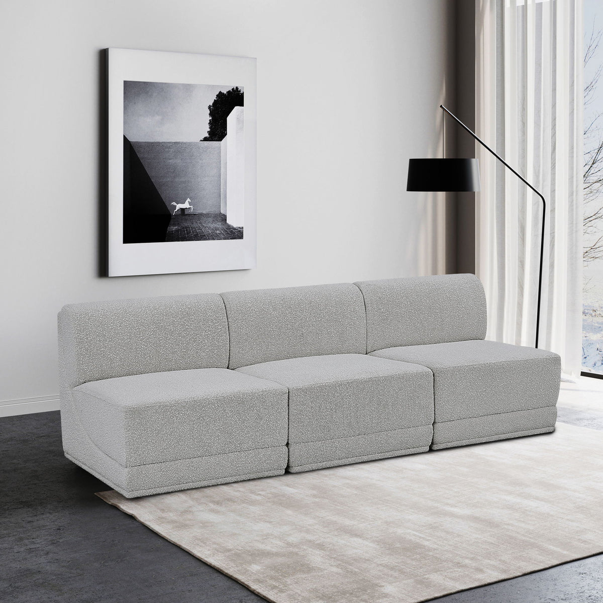 Ollie - 3 Seat Armless Modular Sofa