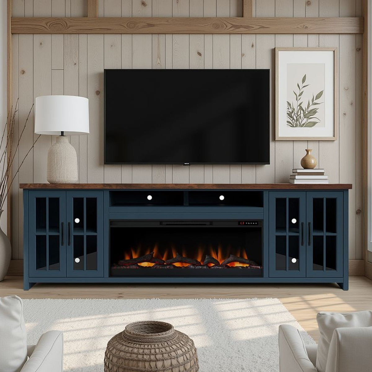 Nantucket - Fireplace TV Stand Console