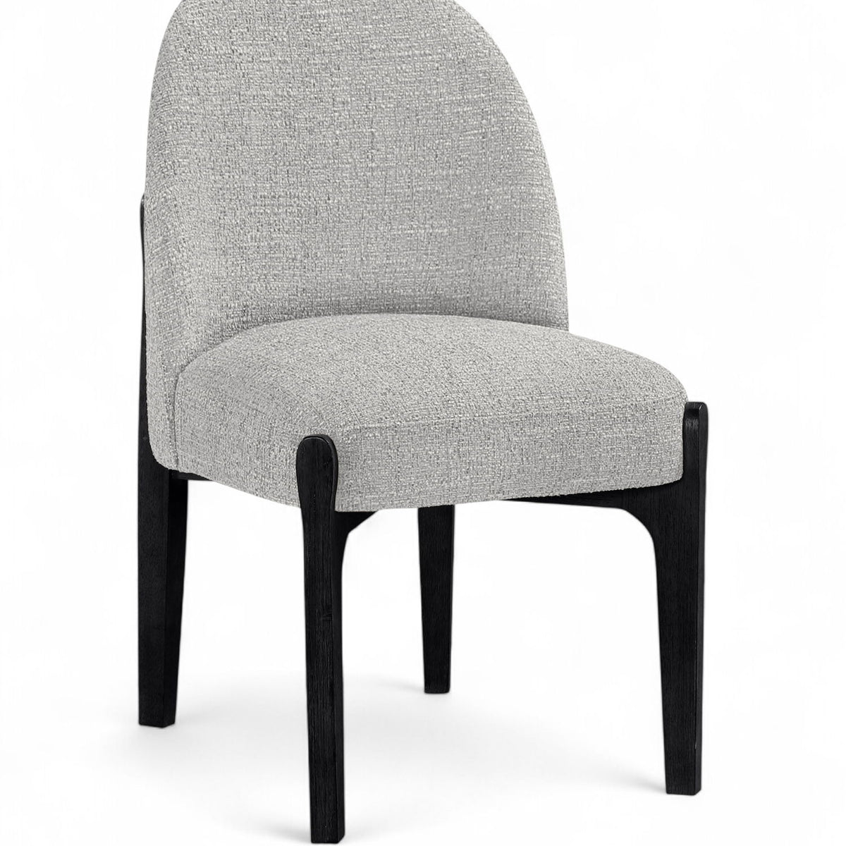 Torino - Upholstered Dining Chair With Brushed Black Base (Set of 2)