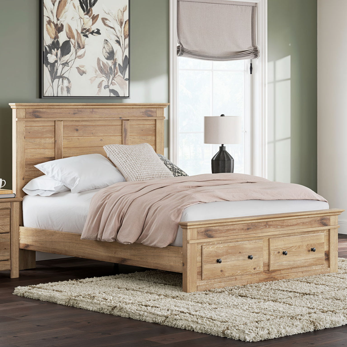Makidern - Panel Storage Bed