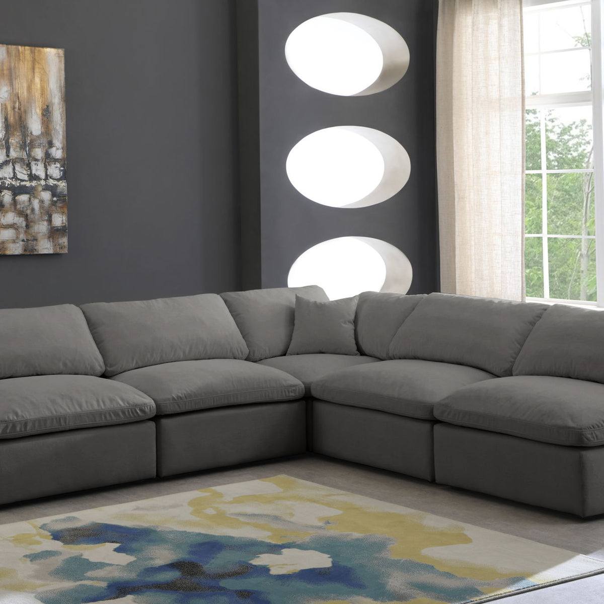 Plush - 5 Piece Modular Sectional