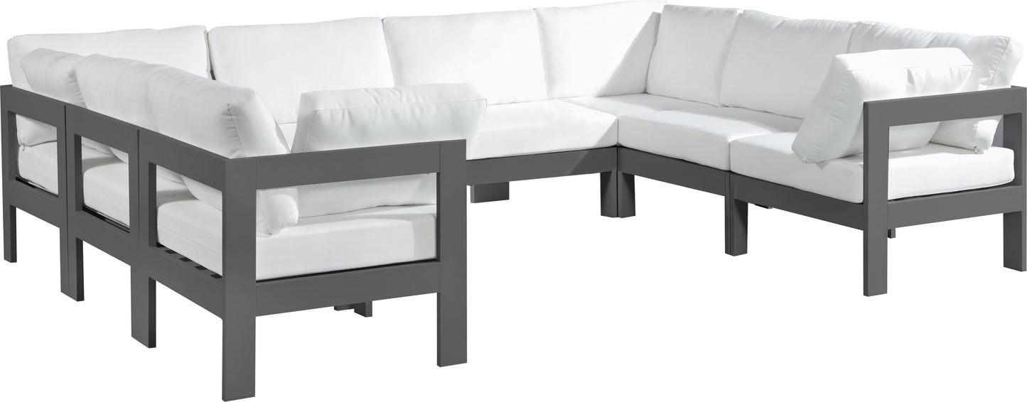 Nizuc - Outdoor Patio Modular Sectional 8 Piece - White