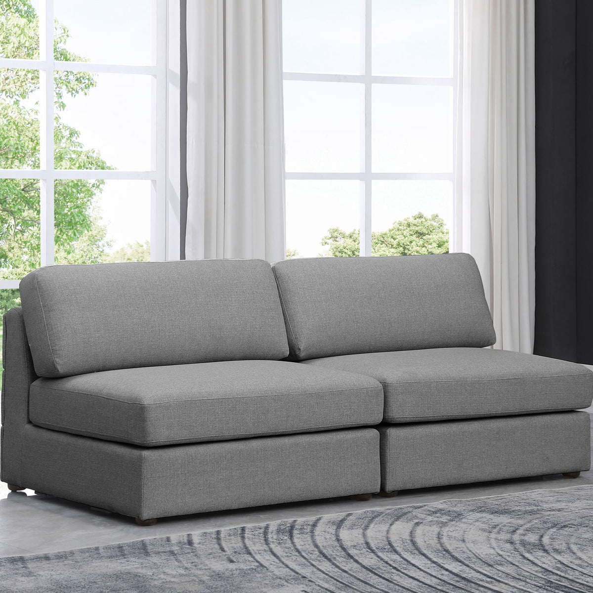 Beckham - Modular 2 Seat Armless Sofa