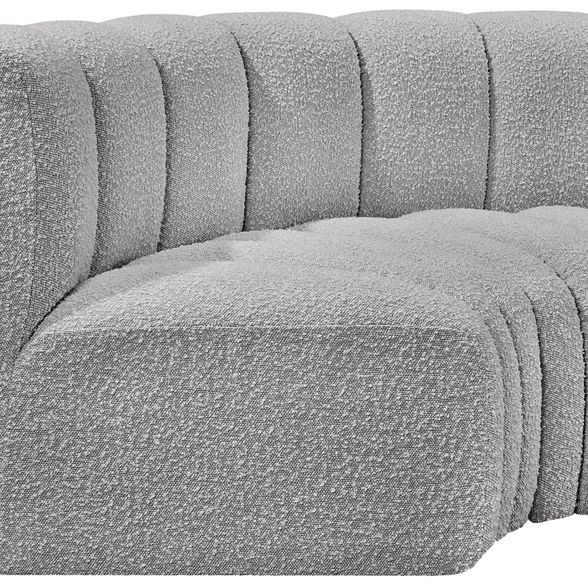 Arc - Boucle Fabric 2 Piece Modular Sofa