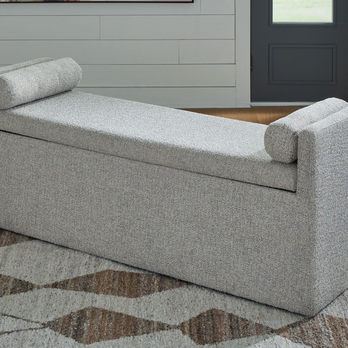 Galliden - Beige - Large Upholstered Dining Room Bench