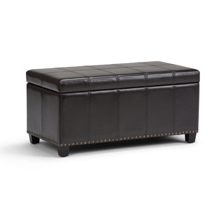 Amelia - Transitional Storage Ottoman Bench