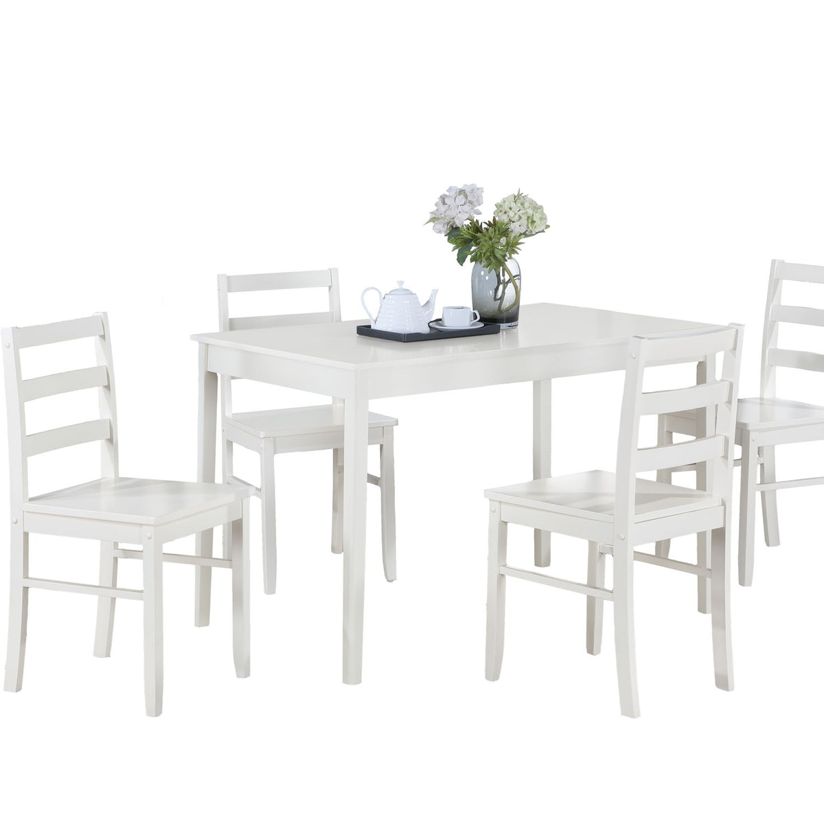 Lavinia - Dining Set (Set of 5) - White