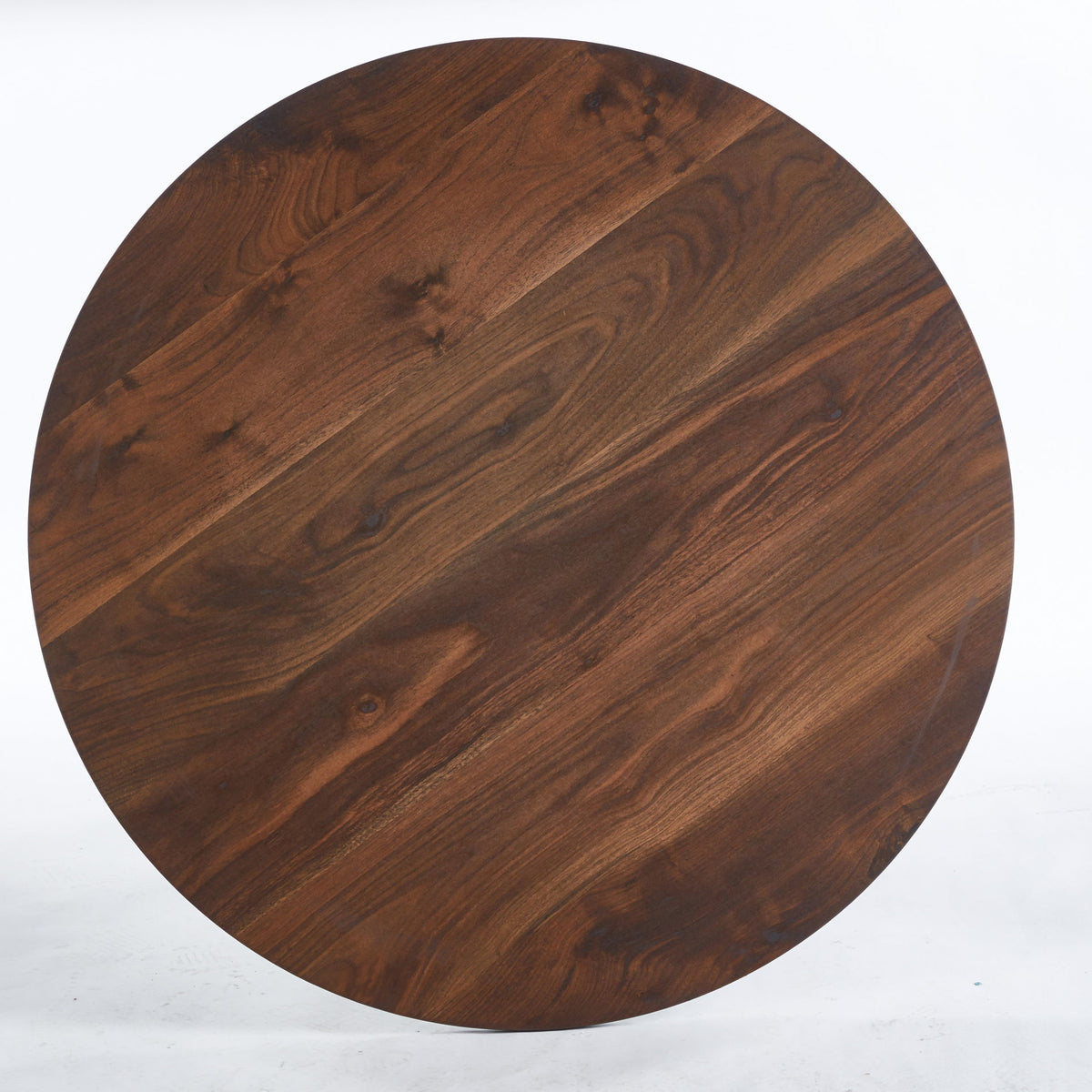 Mid-Century Dining Table For 4 - 6 People With Round MDF Table Top, Pedestal Dining Table, End Table Leisure Coffee Table, Cross Leg