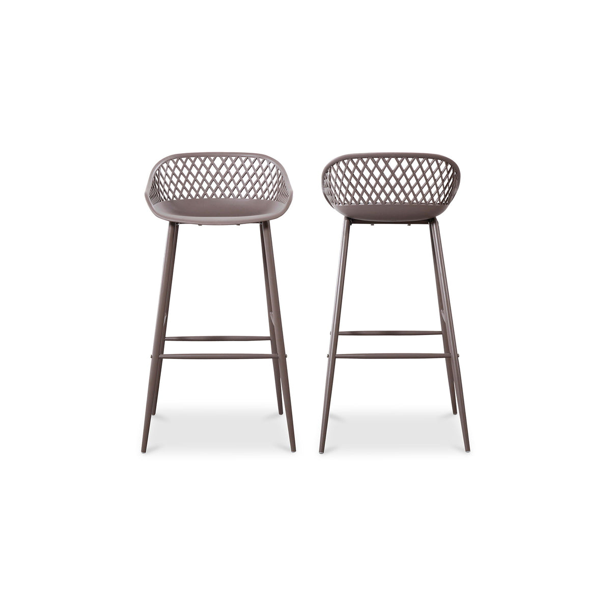 Piazza - Outdoor Barstool (Set of 2) - Gray