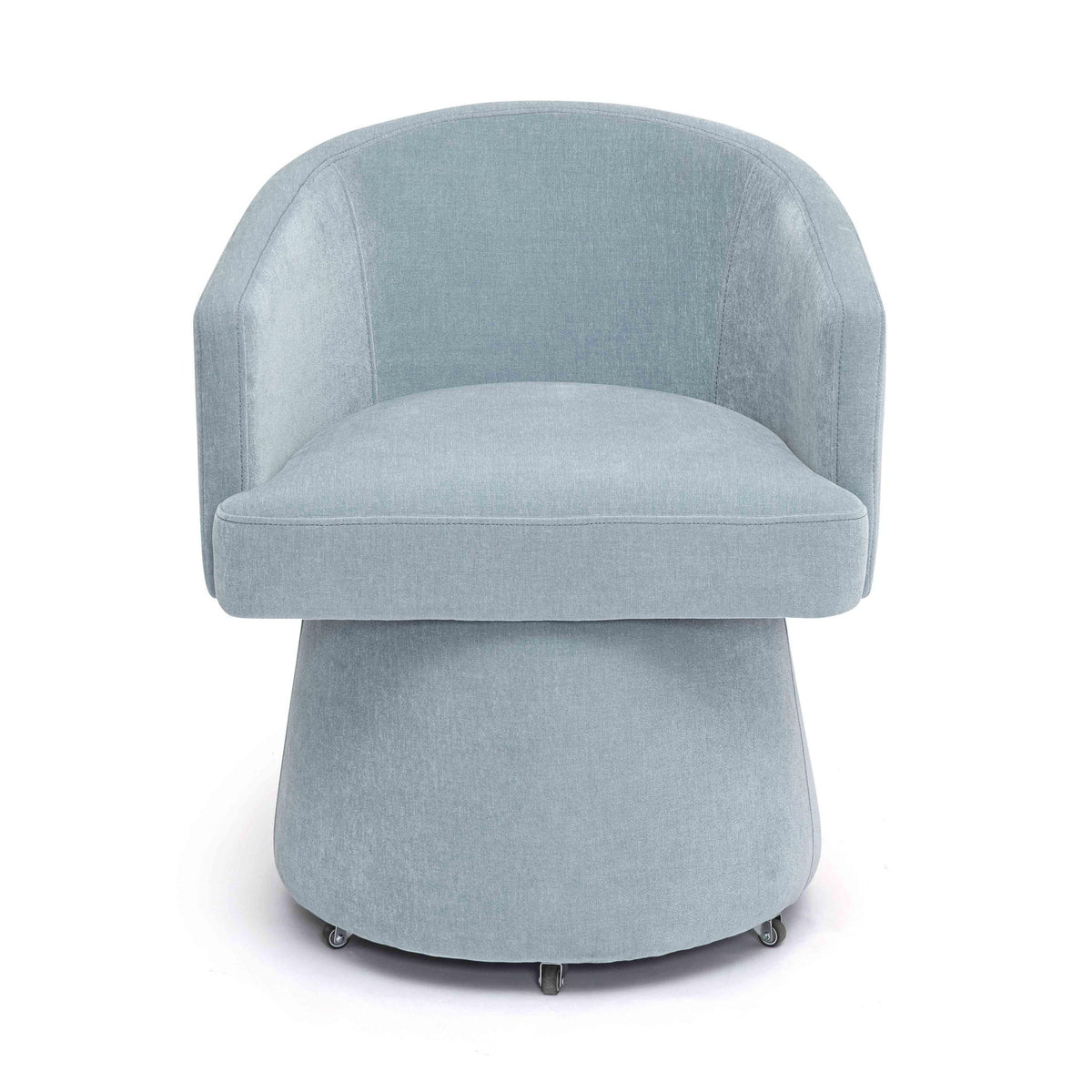 Kristen - Upcycled Chenille Rolling Desk Chair