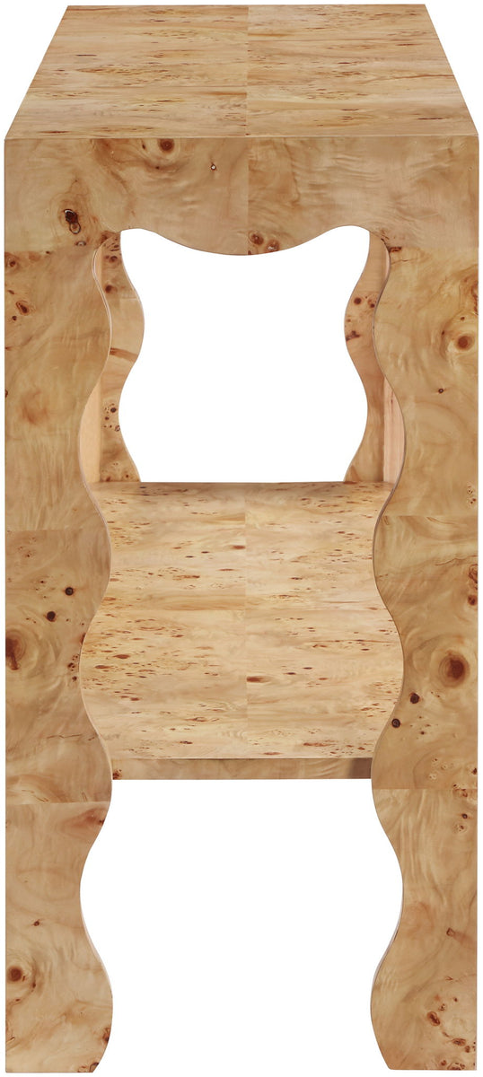 Vassa - Burl Veneer Console Table