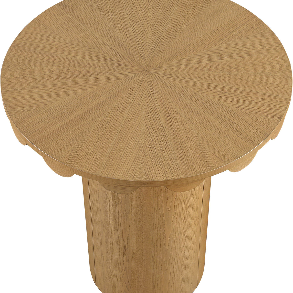 Dahlia - Solid Wood And Natural Cane Table