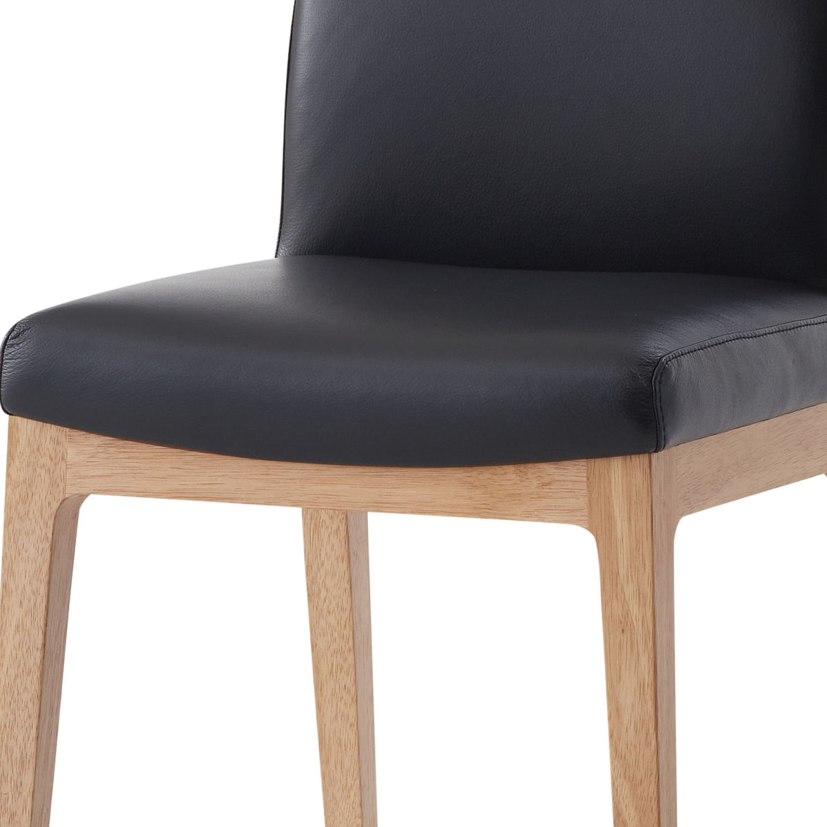 Raquan - Leather Side Chair (Set of 2) - Black Pu