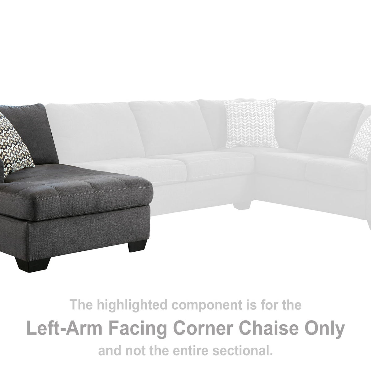 Ambee - LAF Corner Chaise - Slate