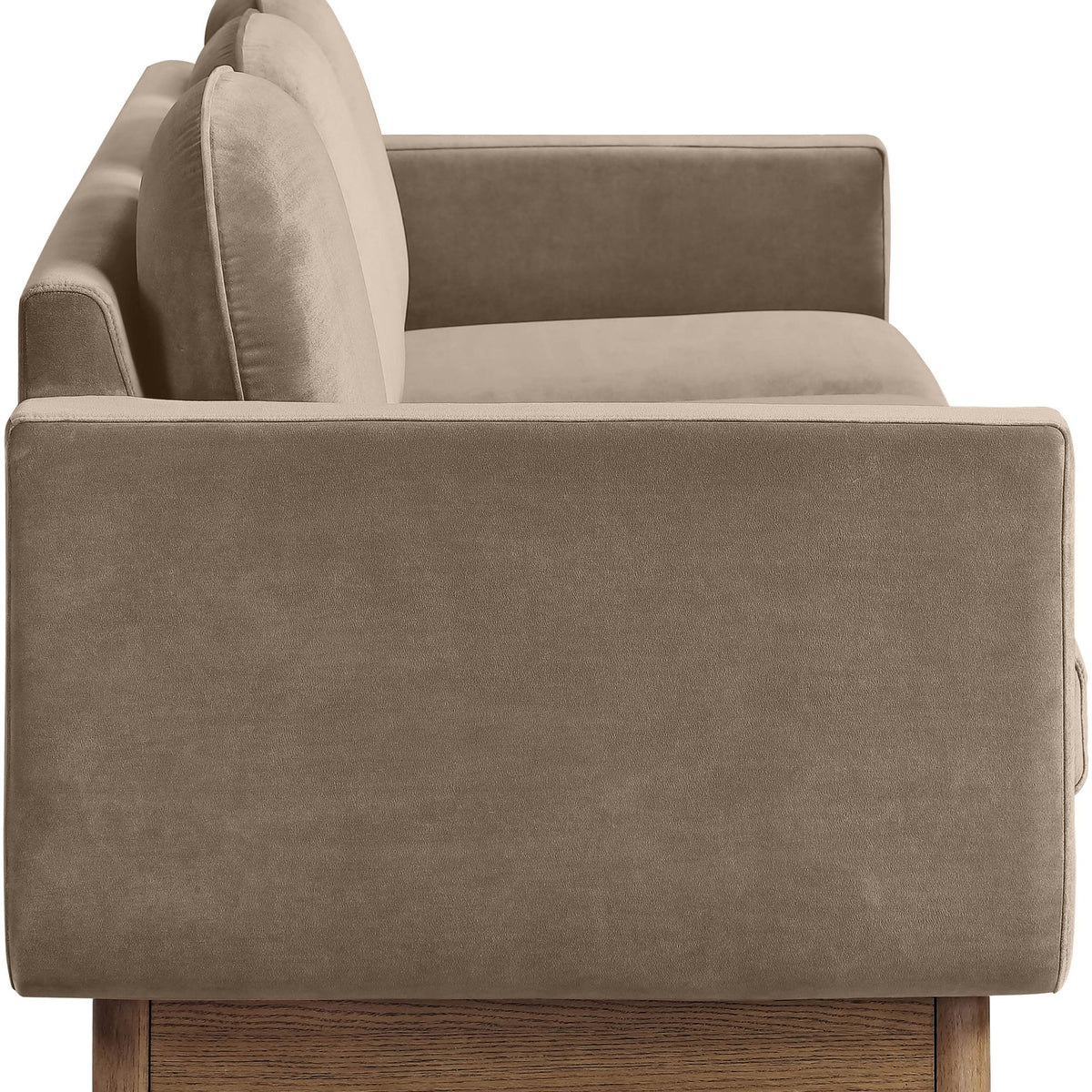 Diviento - Velvet Performance Fabric Upholstered Sofa