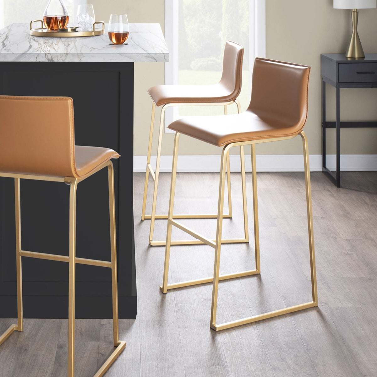 Mara - Contemporary Upholstered Barstool (Set of 2)