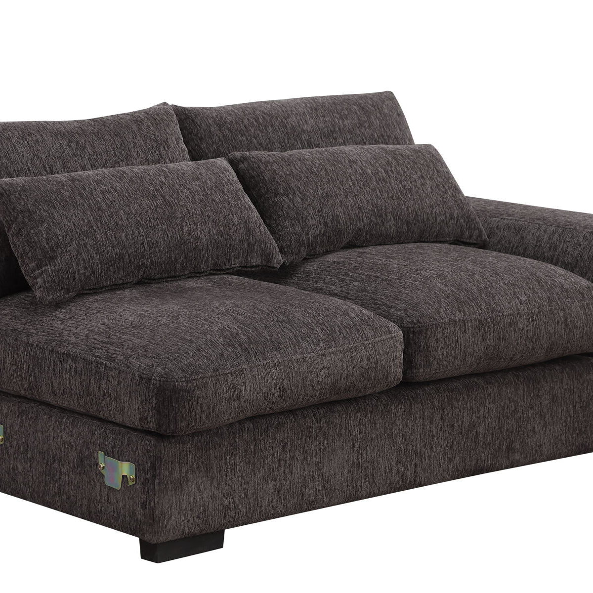 Nyeisha - Piece Upholstered Sofa & Chaise - Coffee