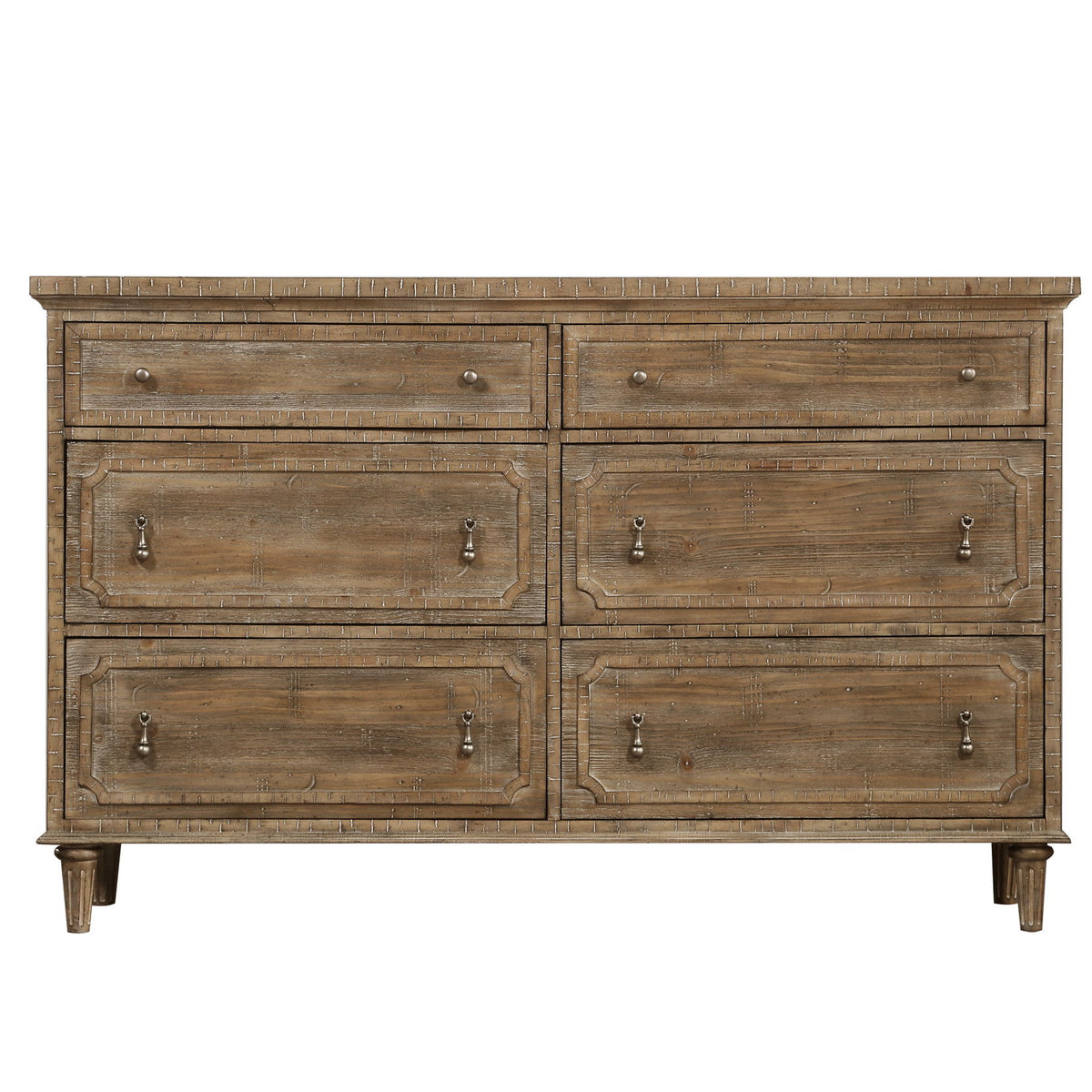 Ludin - 6 Drawer Dresser - Taupe
