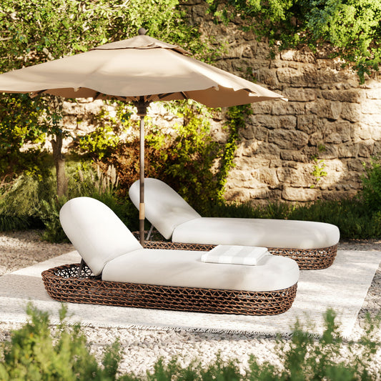 Willow - Sunbrella Upholstered Patio Lounger