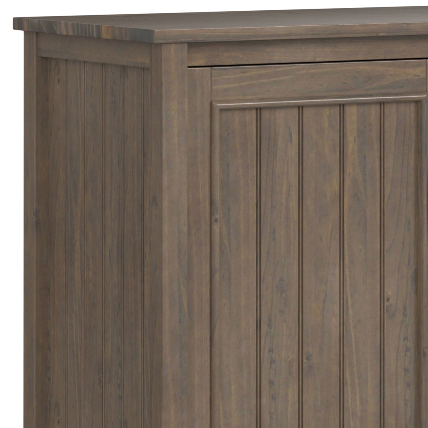 Lev - Wide Storage Cabinet - Smoky Brown