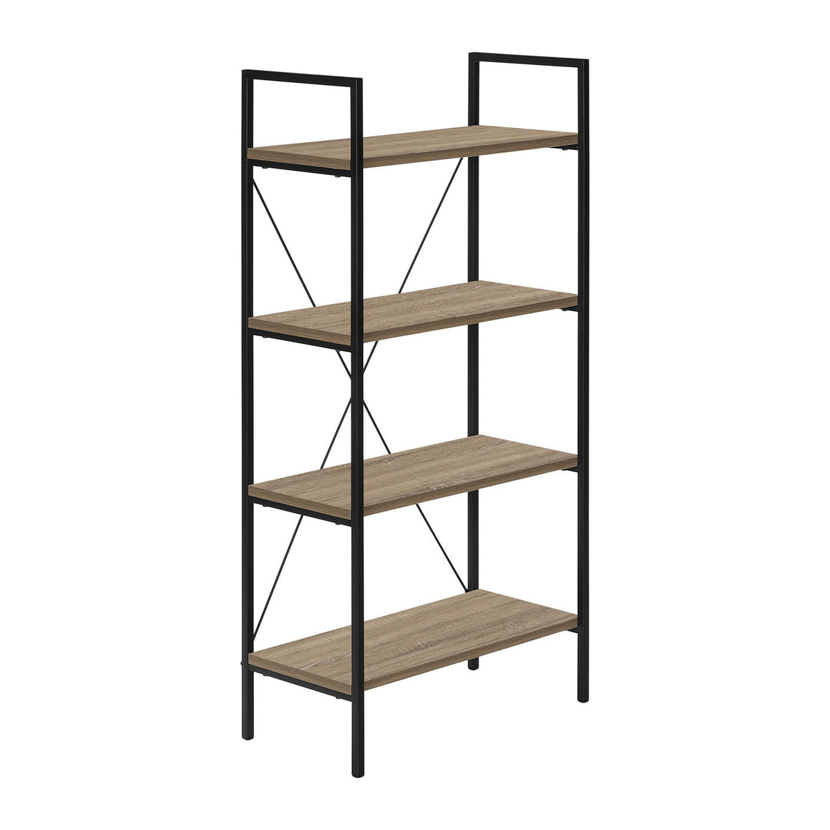 Bookshelf, Bookcase, 4 Tier, Office, Bedroom, Contemporary, Modern