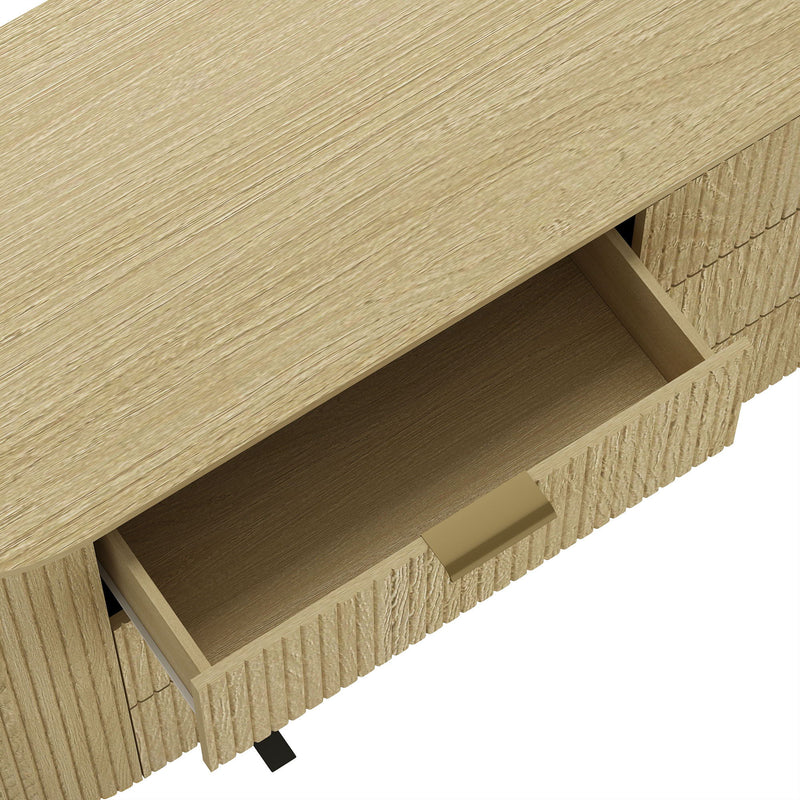 Olivia - 71" Dresser - Natural Oak
