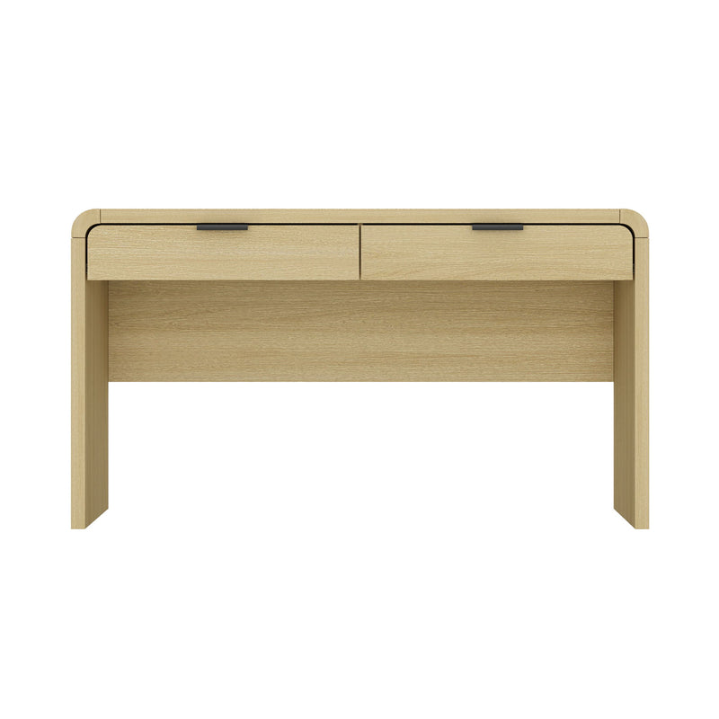 Grace - 2-Drawer Office Desk - Natural Oak