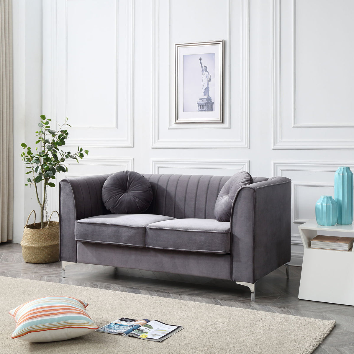 Delray - Micro Suede Loveseat