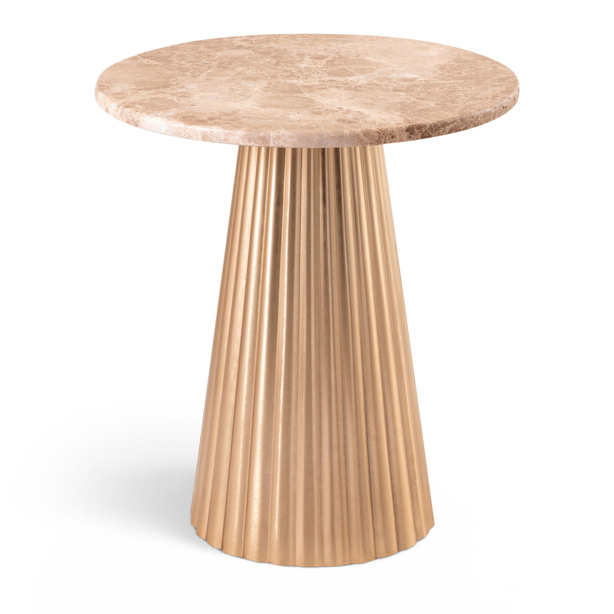 Cindra - Genuine Marble Top And Iron Base Table