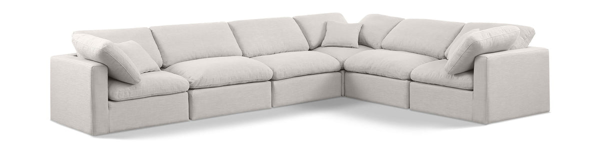Indulge - Linen 6 Piece Modular Corner Sectional