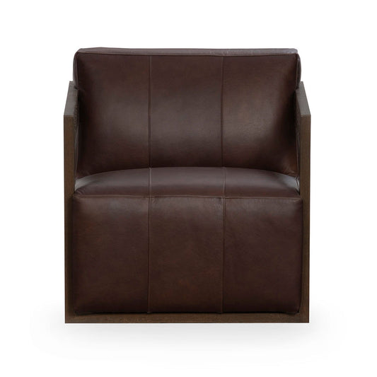 Joseph - Swivel Accent Chair - Brown Mix