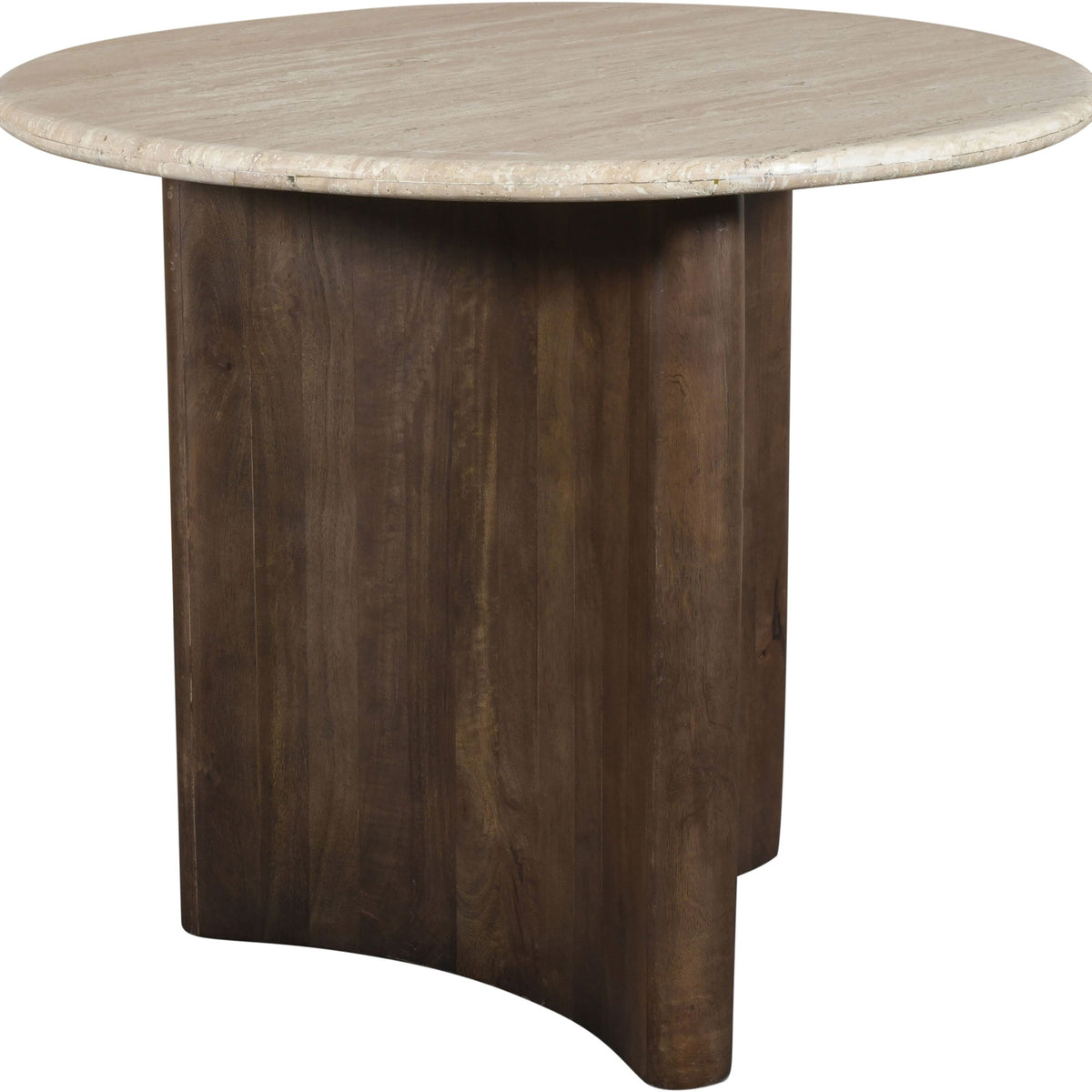 Pietra - Travertine And Mango Wood Dining Table