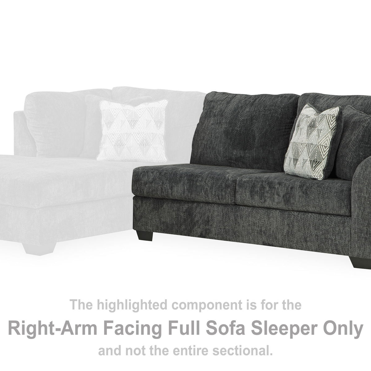 Biddeford - Raf Full Sofa Sleeper - Shadow